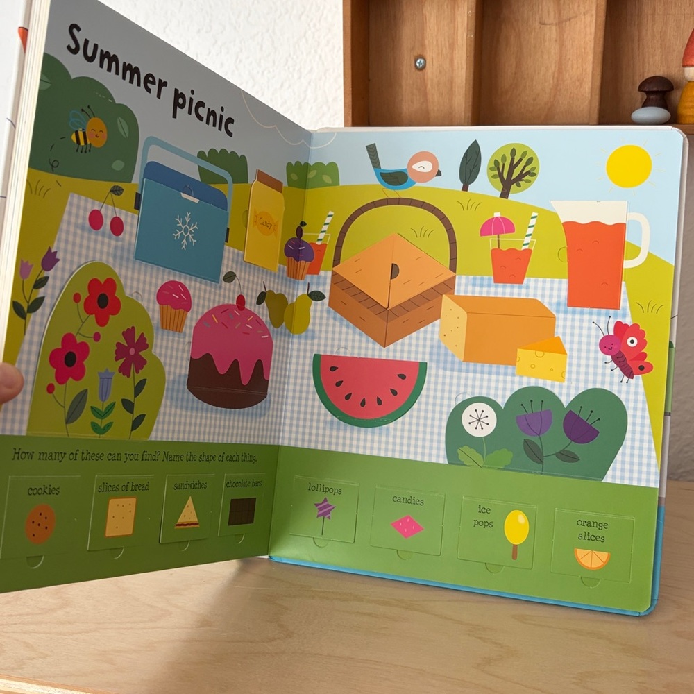 Usborne Lift-the-flap Shapes Board Book - homeschool preschool - Picture 4 of 7